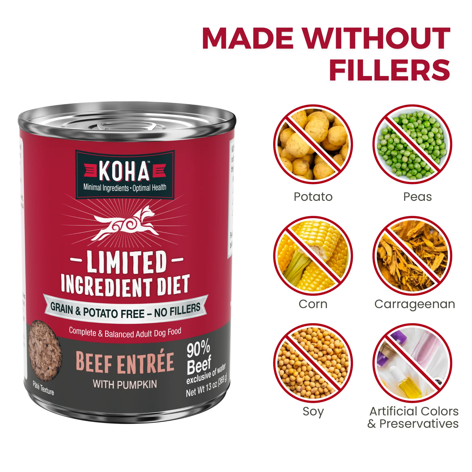 Beef Dog Food: Limited Ingredient Diet Beef Entrée for Dogs - Image 4