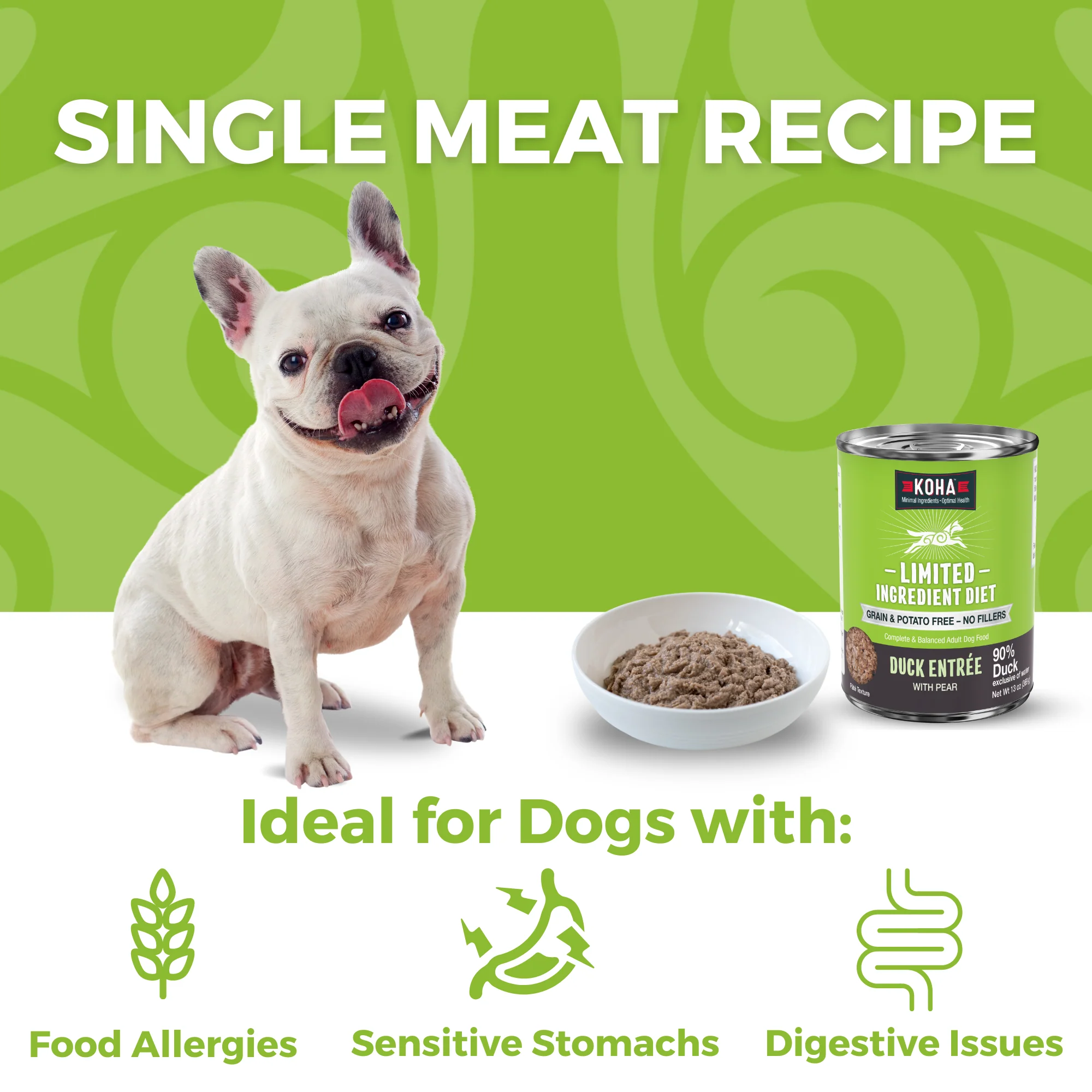 Duck Dog Food: Limited Ingredient Diet Duck Entrée for Dogs - Image 3