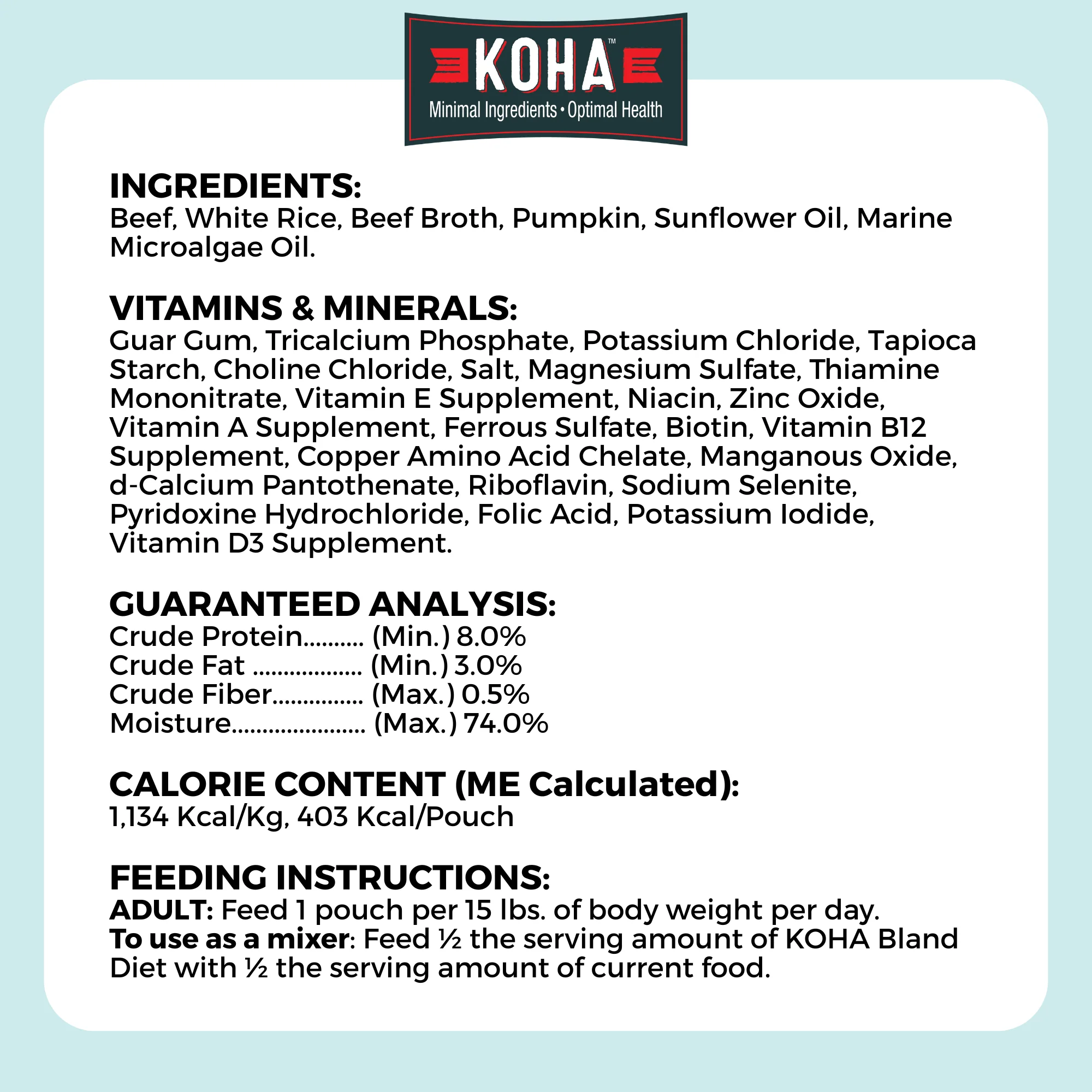 Limited Ingredient Wet Bland Diet Beef & White Rice Recipe for Dogs - Image 7
