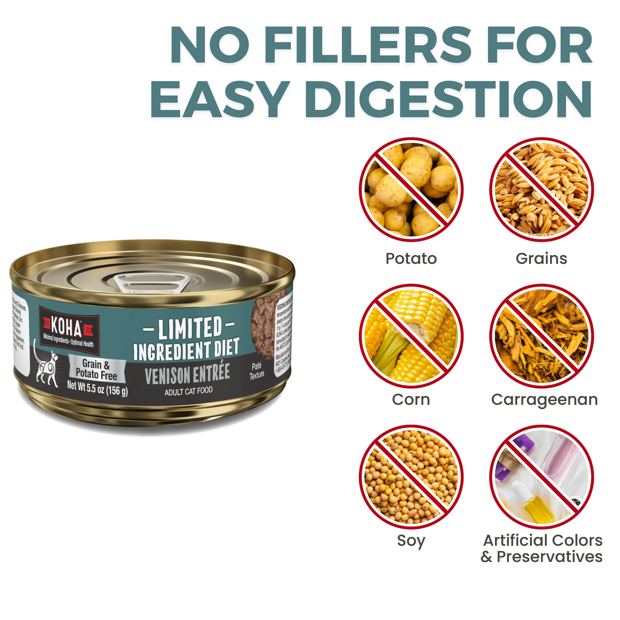 Venison Cat Food: Limited Ingredient Diet Venison Entrée for Cats - Image 4