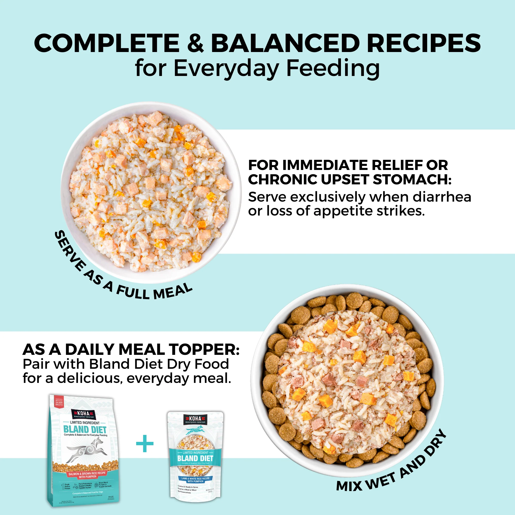 Limited Ingredient Dry Bland Diet Salmon & Brown Rice Recipe with Pumpkin for Dogs - Image 5