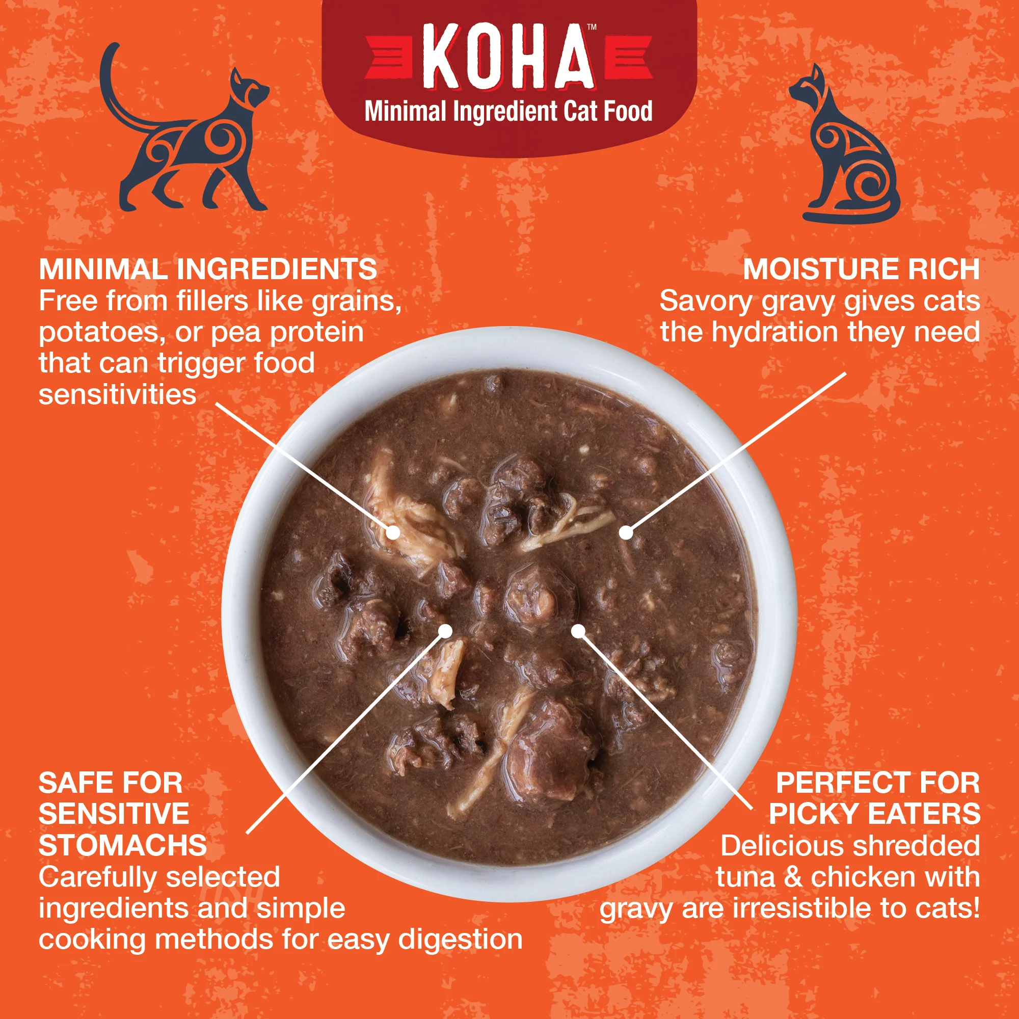 Poké Bowl Tuna & Chicken Entrée in Gravy for Cats - Image 3