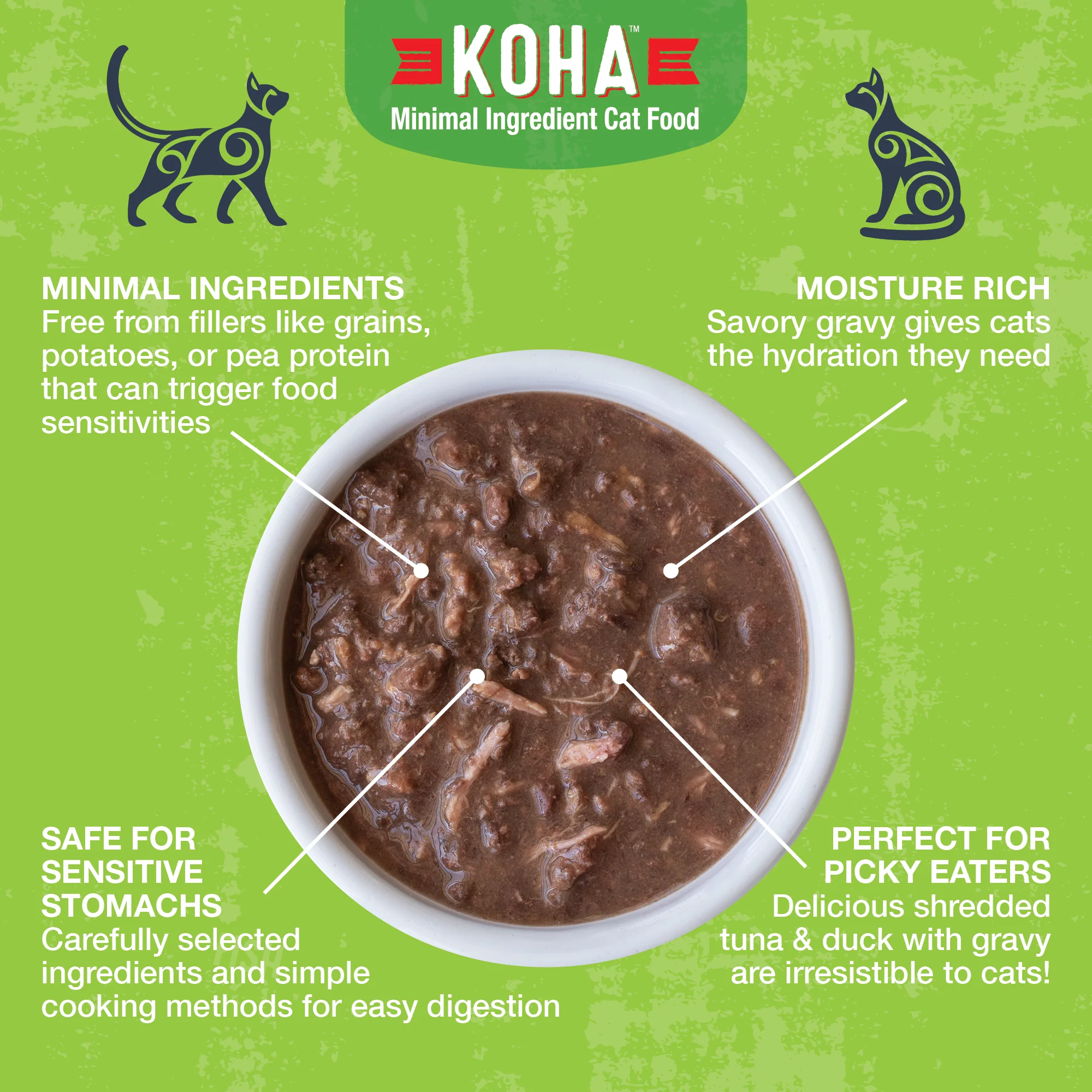 Poké Bowl Tuna & Duck Entrée in Gravy for Cats - Image 3