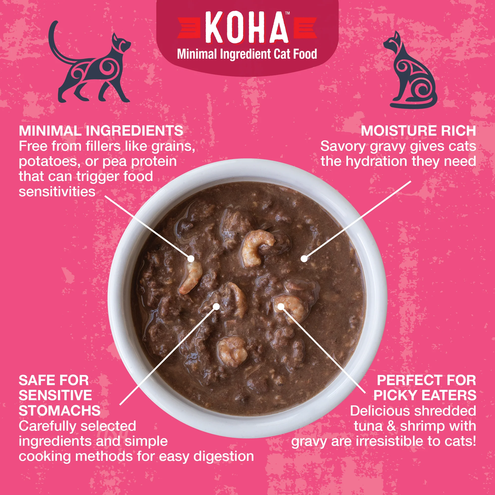 Poké Bowl Tuna & Shrimp Entrée in Gravy for Cats - Image 4