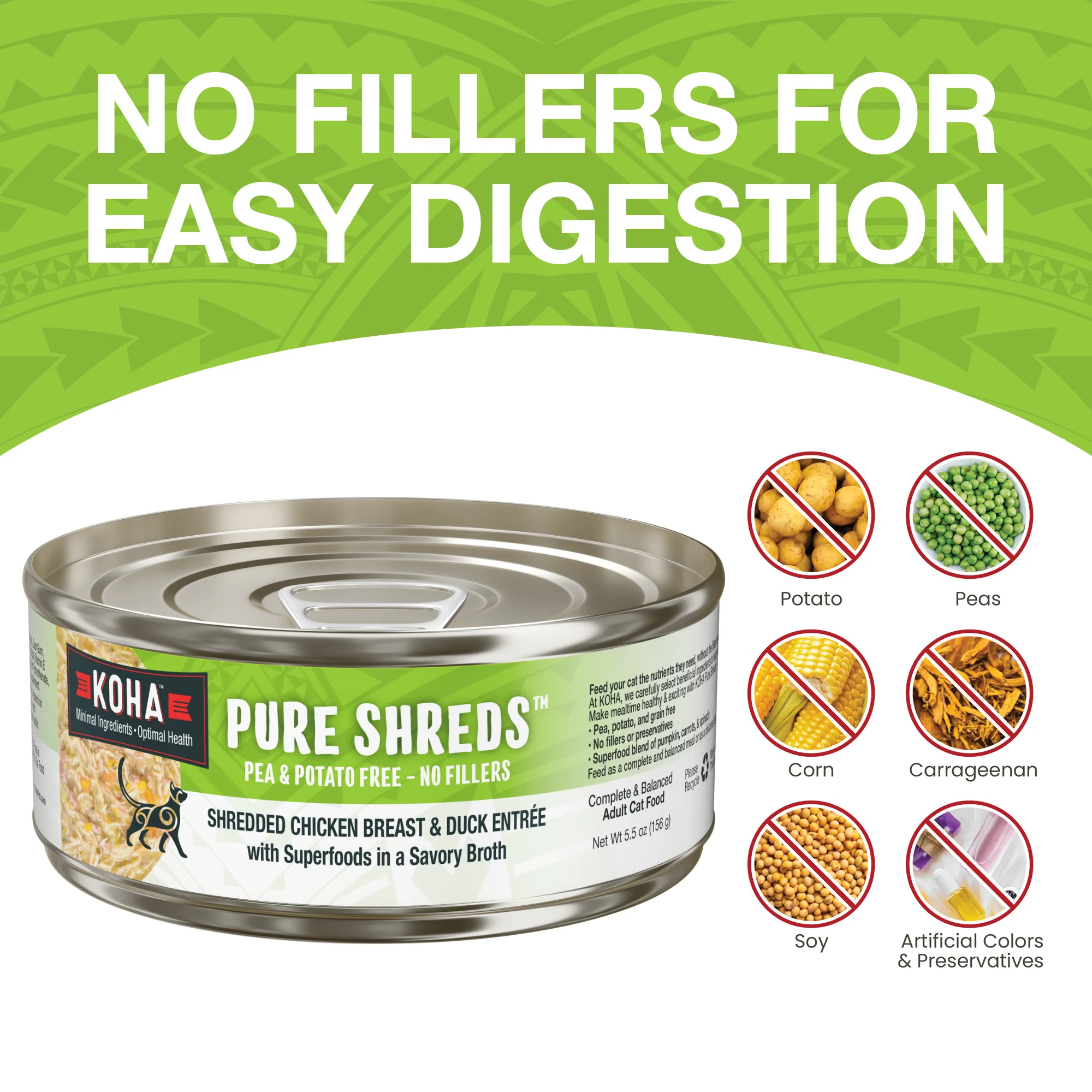 Pure Shreds Shredded Chicken Breast & Duck Entrée for Cats - Image 4