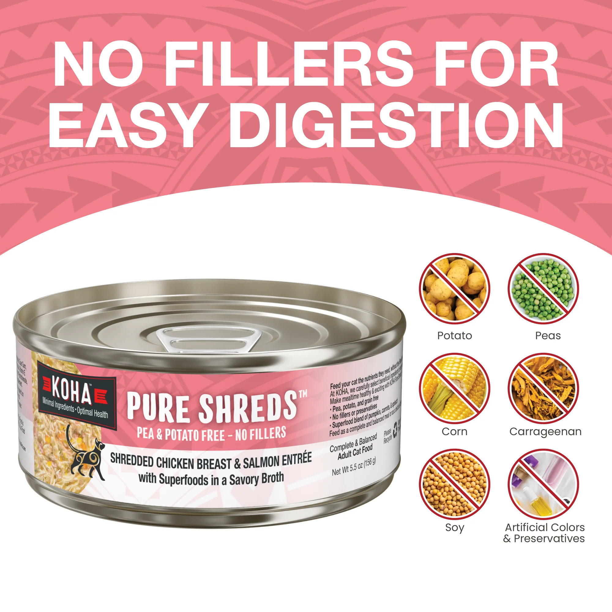 Pure Shreds Shredded Chicken Breast & Salmon Entrée for Cats - Image 3