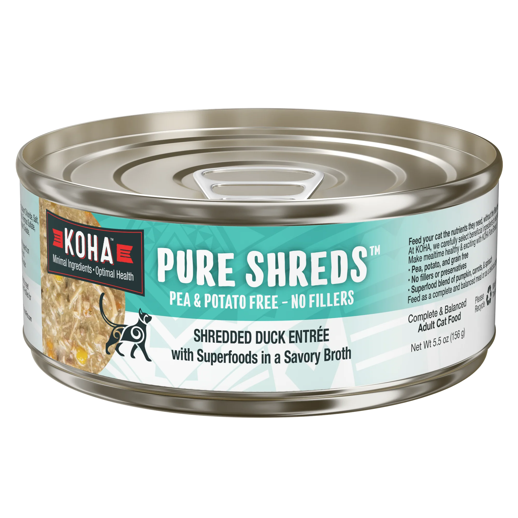 Pure Shreds Shredded Duck Entrée for Cats