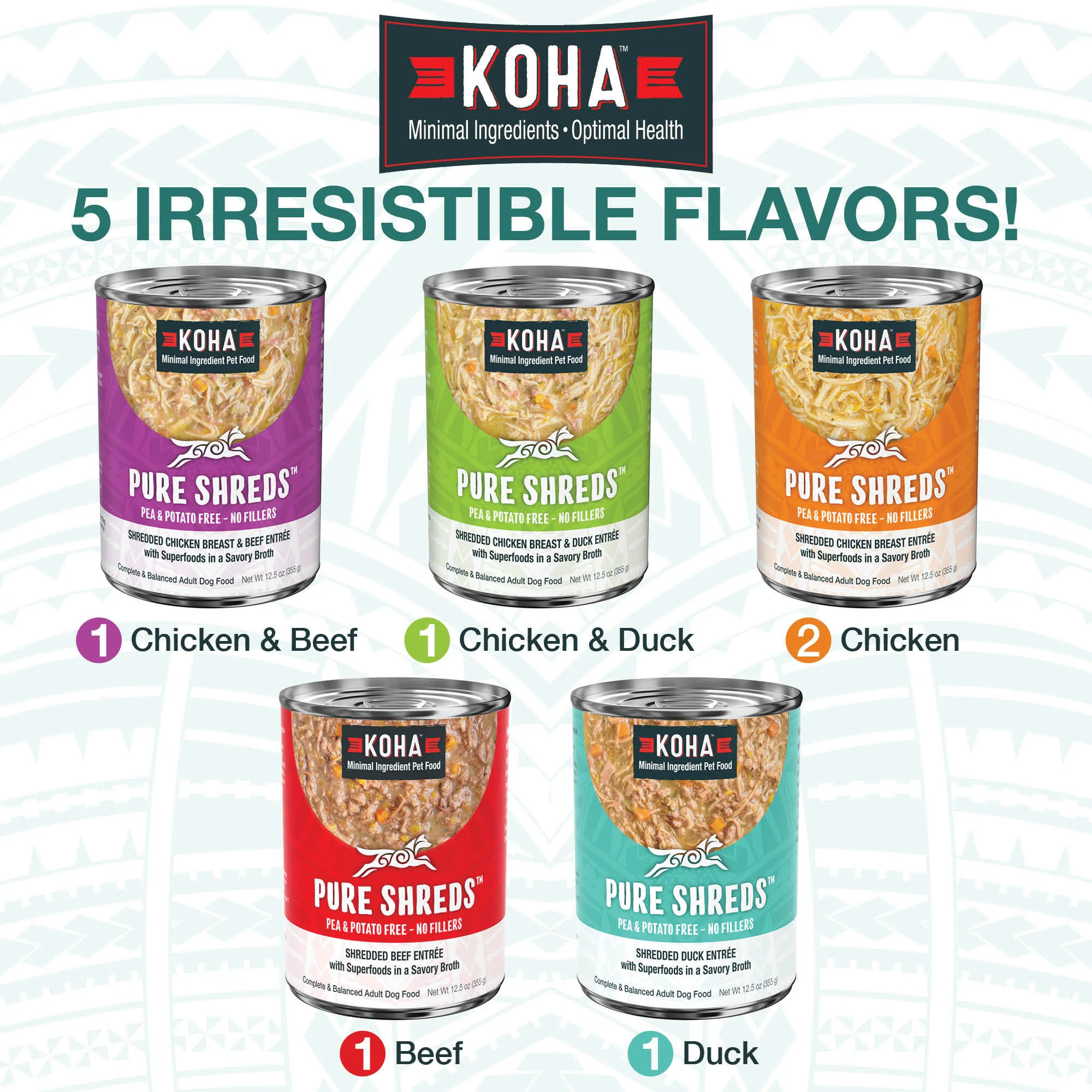 Pure Shreds Variety 6 Pack for Dogs - Image 2