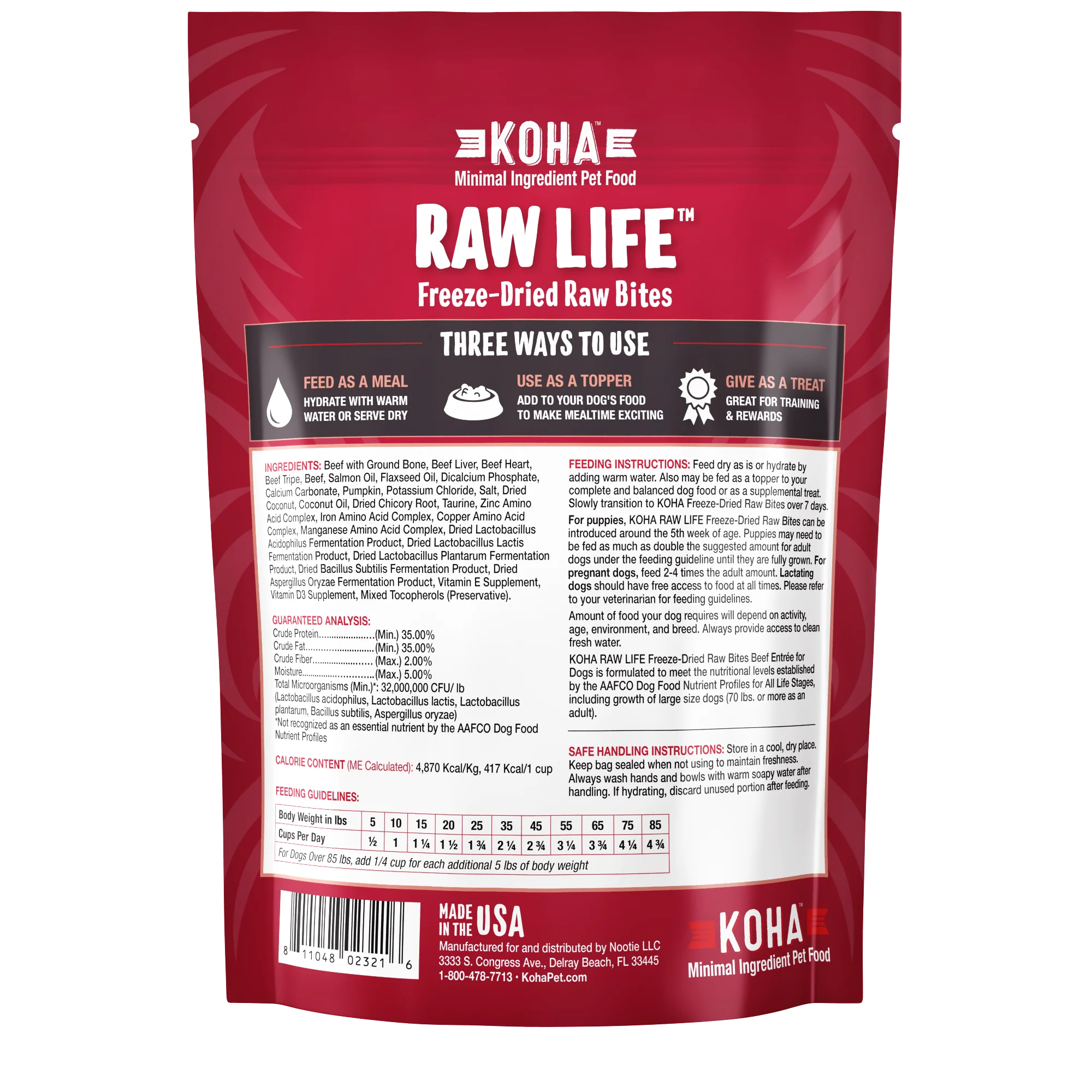 Freeze-Dried Raw Bites Beef Entrée for Dogs - Image 3