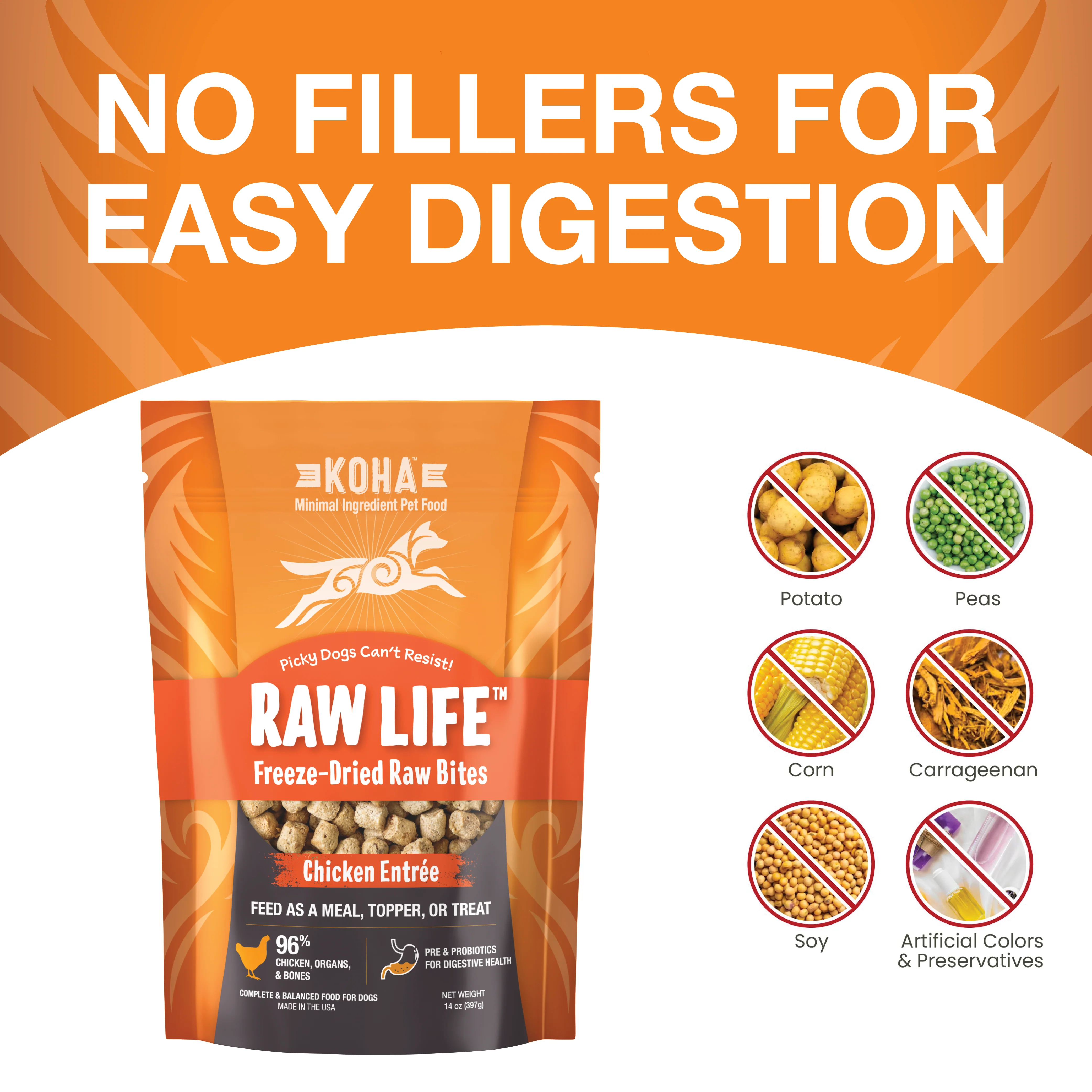 Freeze-Dried Raw Bites Chicken Entrée for Dogs - Image 5