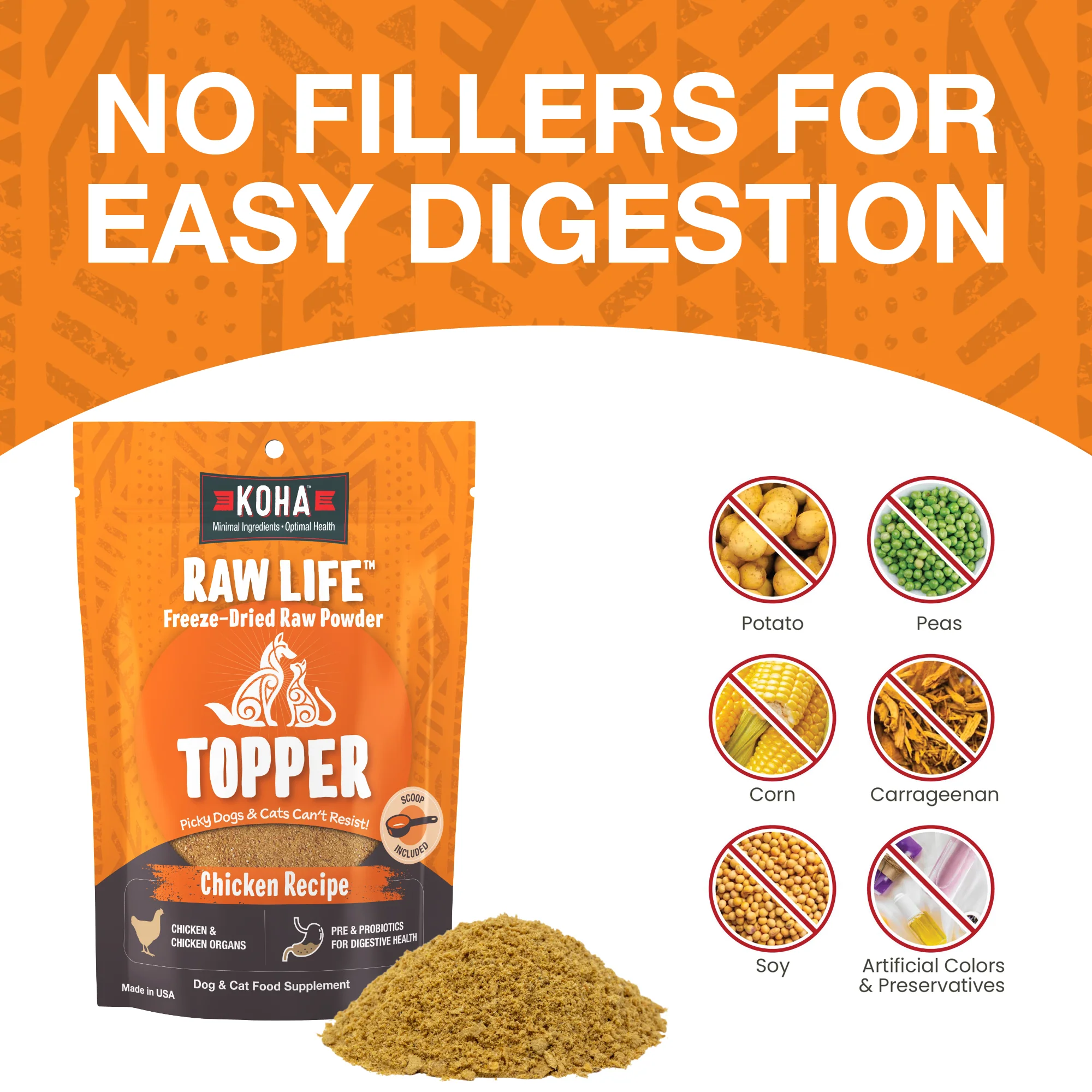 Freeze-Dried Raw Topper Chicken Recipe for Dogs and Cats - Image 4