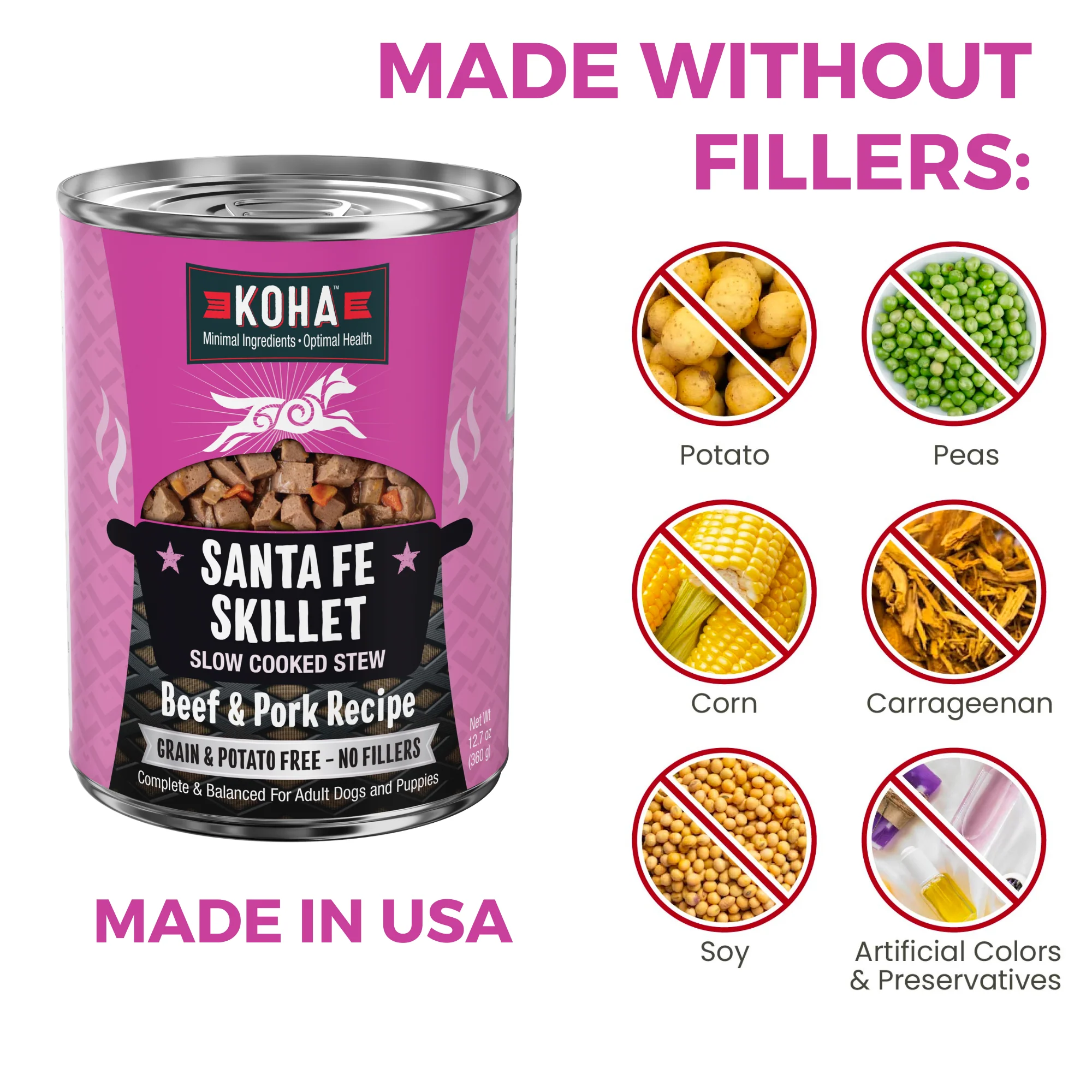 Santa Fe Skillet Slow Cooked Stew Beef & Pork Recipe for Dogs - Image 6