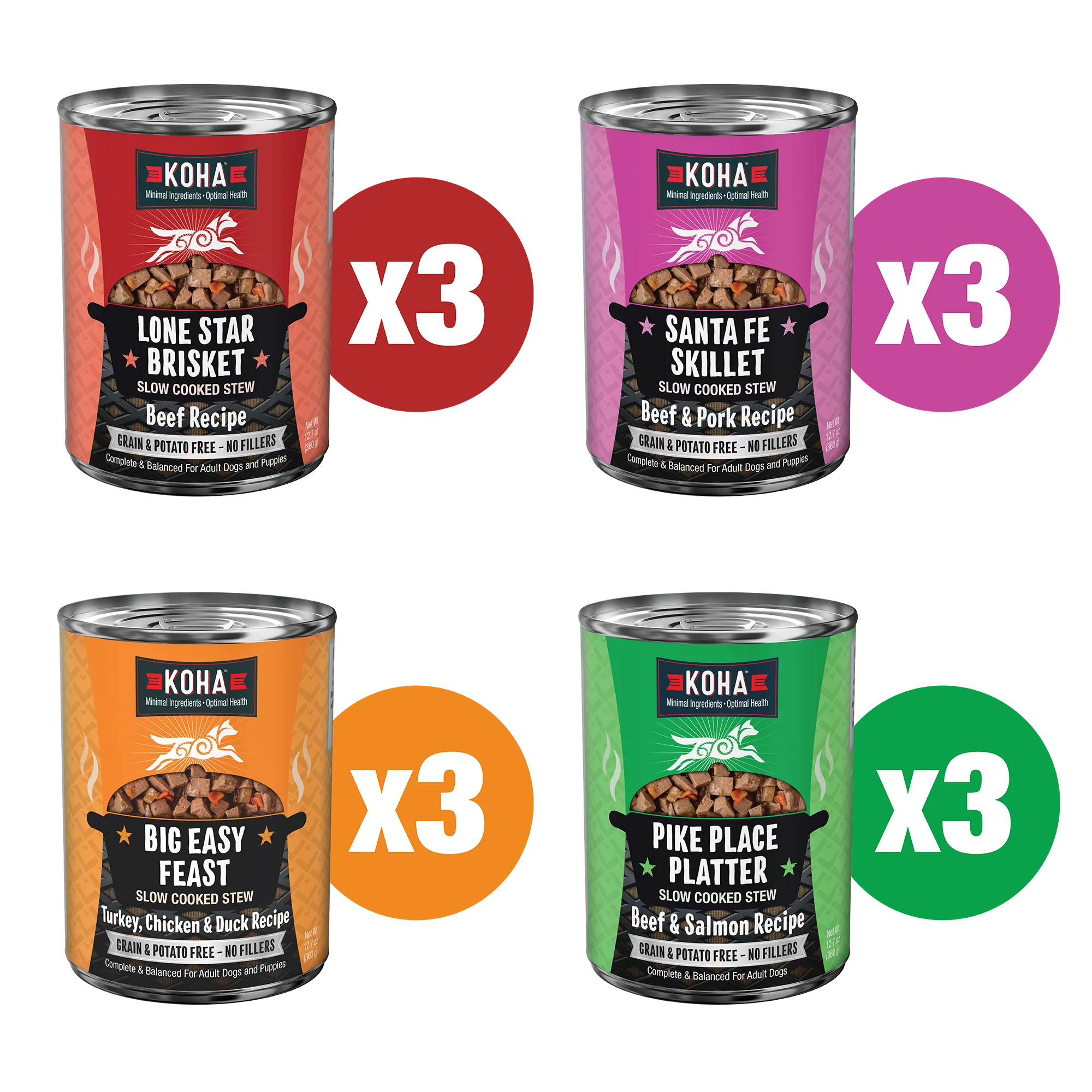 Slow Cooked Stews Trial Pack  - 12 Cans